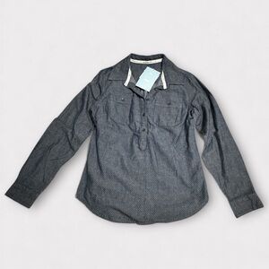 TOMS Chambray Button-Up Shirt Small NWT